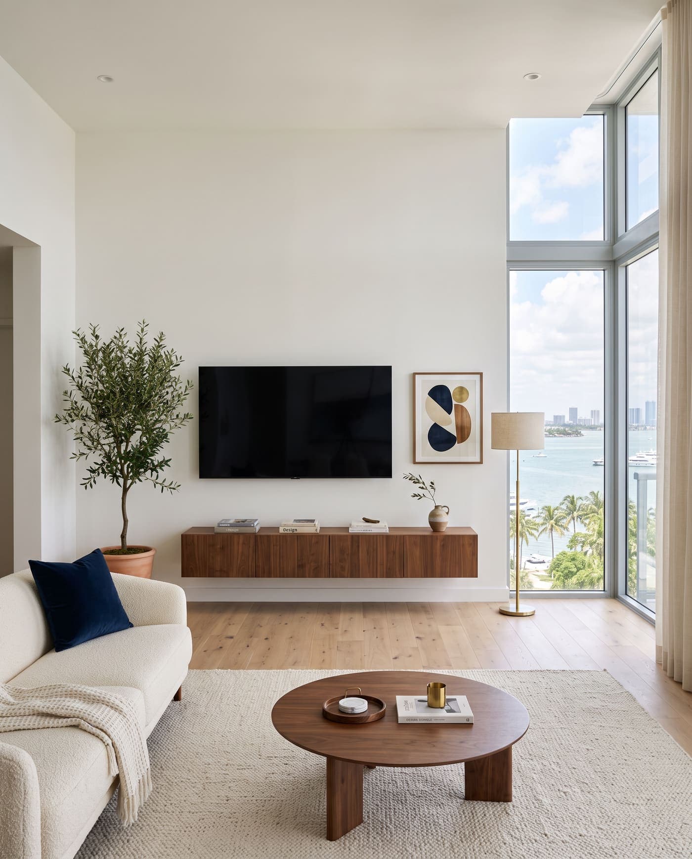 Miami condo living room — Done