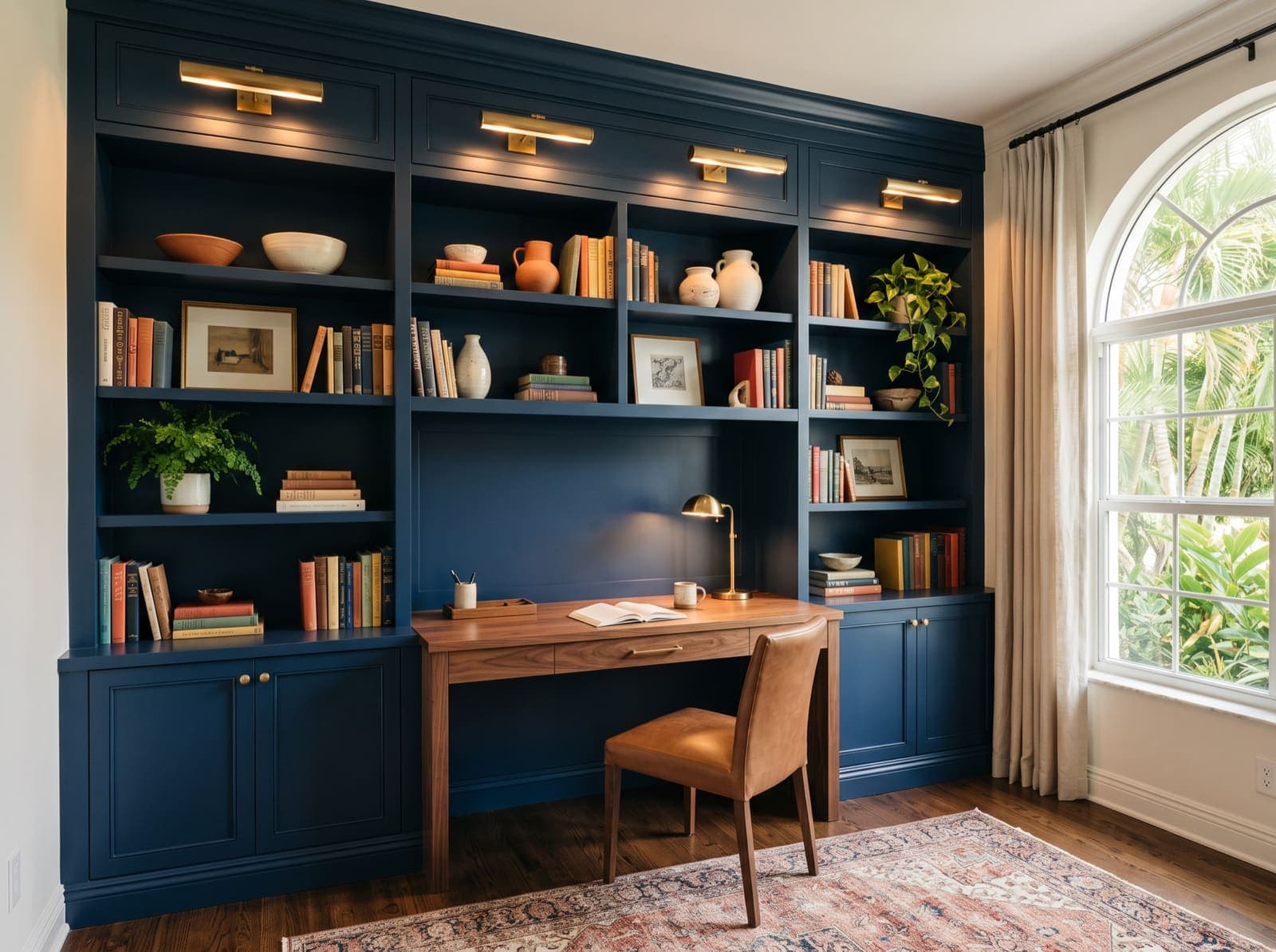 Home Office Built-In Shelving